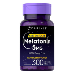 MELATONINA CARLYLE  5 MG 300 TABLETAS SUBLINGUALES SIN GMO VEGANO