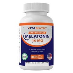 MELATONINA 10 MG 365 TABLETAS SUBLINGUALES SIN GMO VITAMATIC