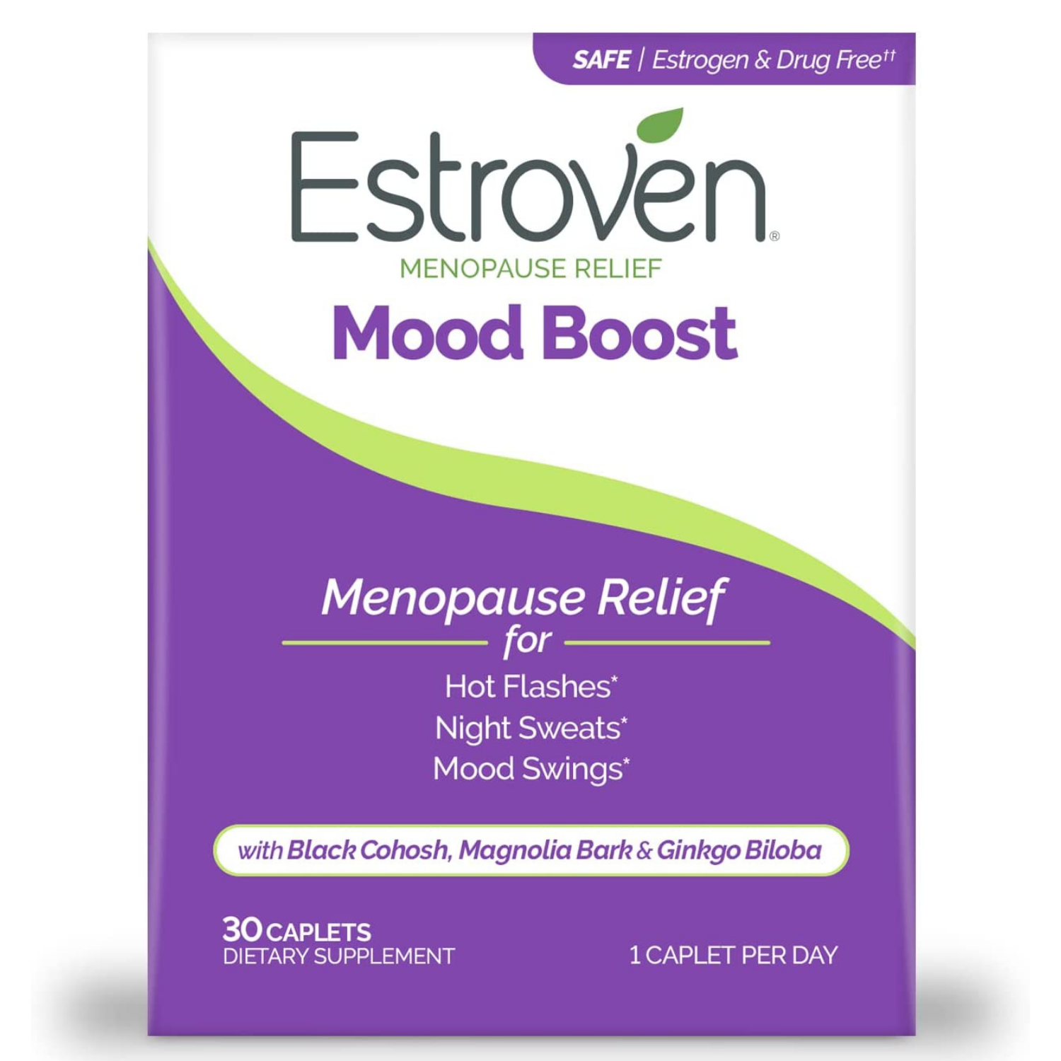 MENOPAUSE RELIEF MOOD BOOST 326 MG (CALCIO 95 MG CON GINKGO BILOBA 120 MG) 30 TABLETAS ESTROVEN