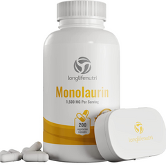 MONOLAURIN MONOLAURINA  1500 MG 200 CAPSULAS LONGLIFENUTRI