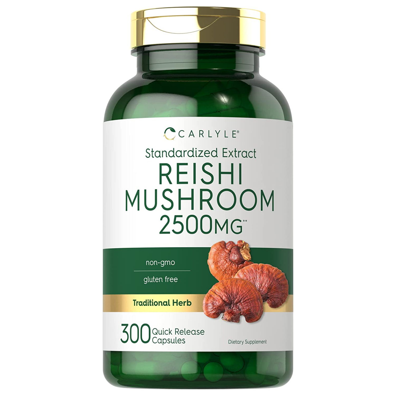 HONGOS REISHI  2500 MG 300 CAPSULAS CARLYLE