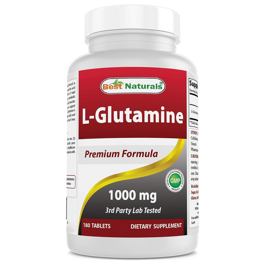 GLUTAMINE GLUTAMINA  1,000 MG 180 TABLETAS BEST NATURALS
