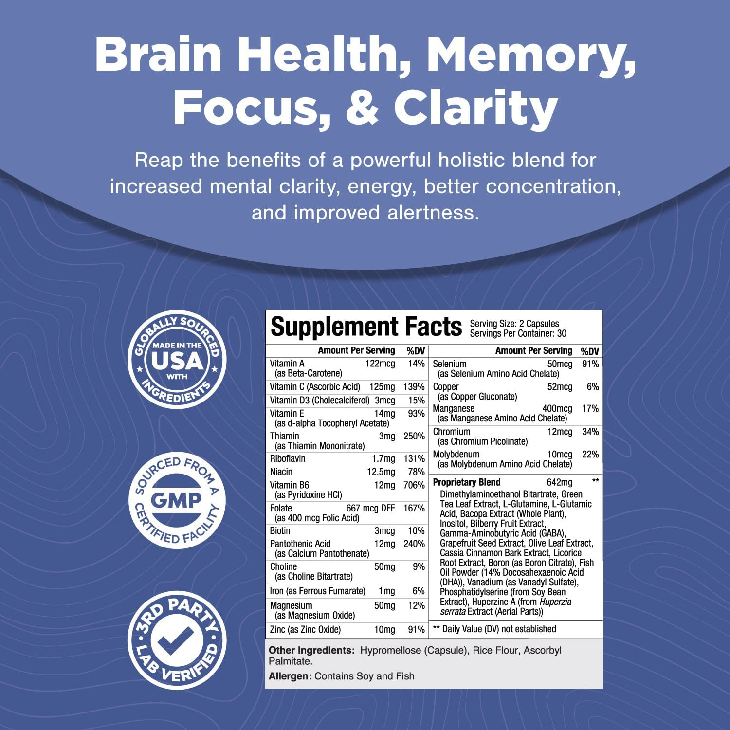 NEURO HEALTH  1003 MG (VITAMINA A 122 MCG CON VITAMINA B6 12 MG Y VITAMINA C 125 MG) 90 CAPSULAS NATURES CRAFT