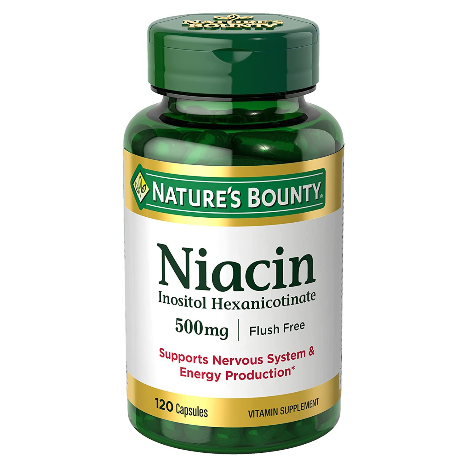 NIACINA 500 MG 120 CAPSULAS  NATURES BOUNTY