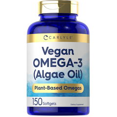 OMEGA 3 DHA 200 MG 150 CAPSULAS BLANDAS SIN GMO VEGANO CARLYLE