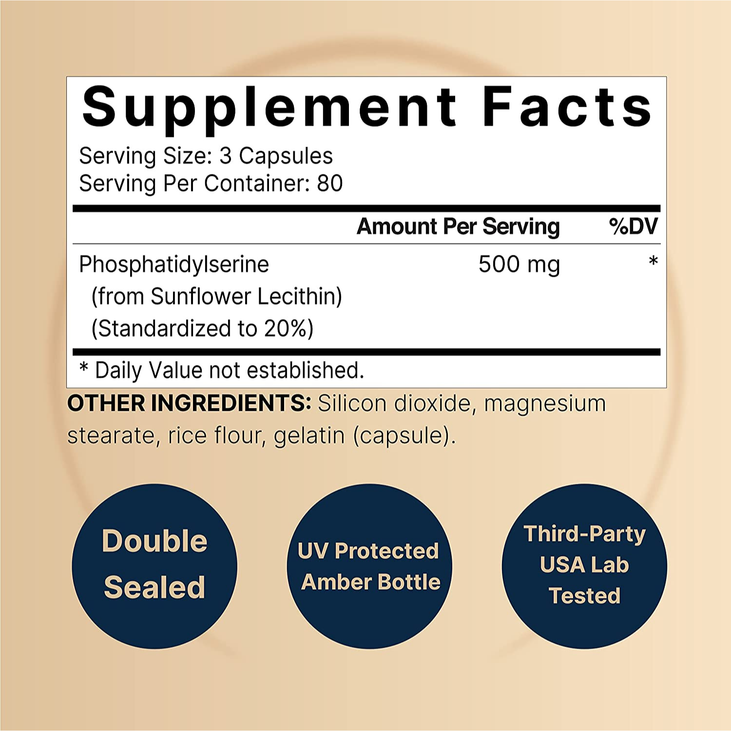 FOSFATIDIL SERINA NATUREBELL 500 MG 240 CASPULAS PHOSPHATIDYL SERINE