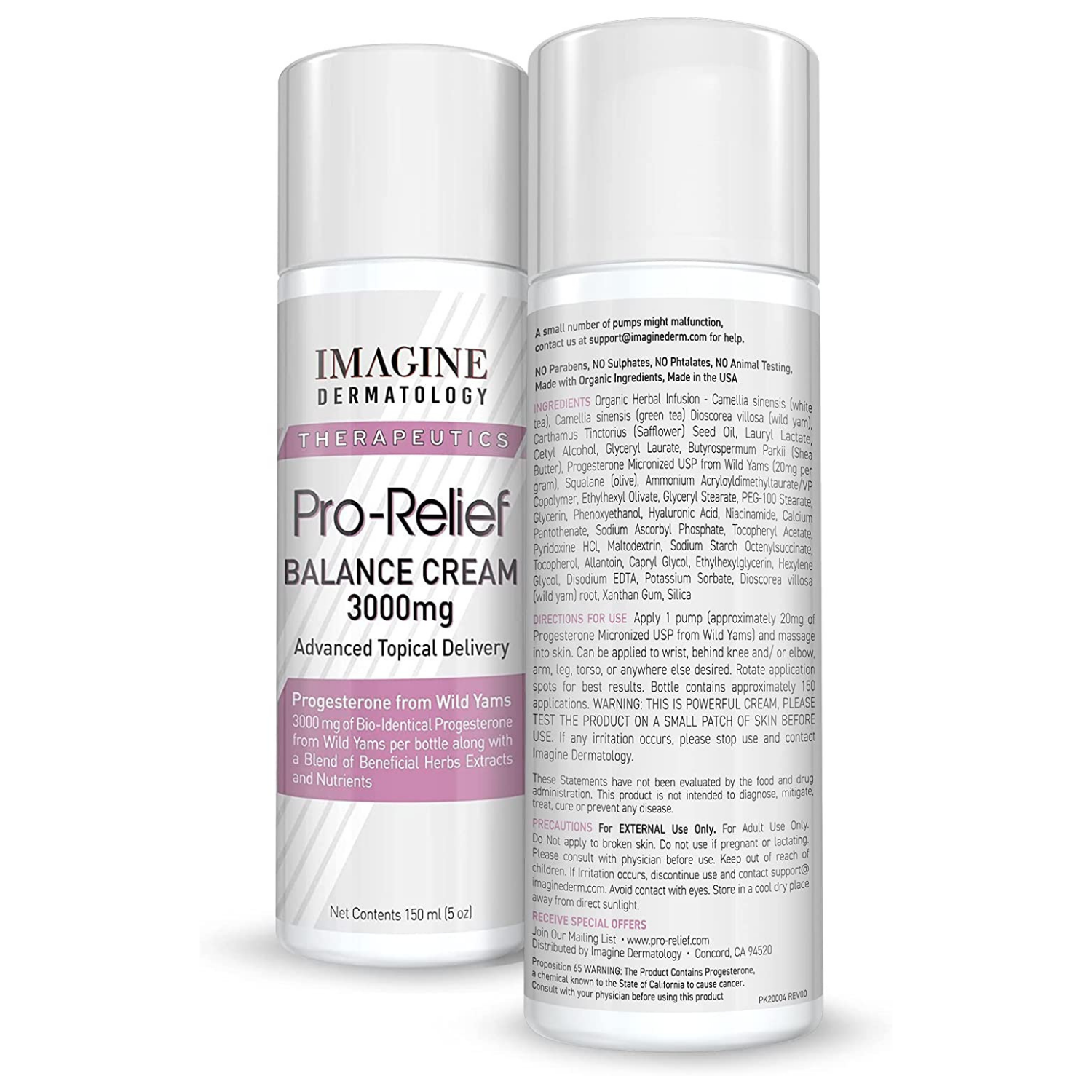 PRO RELIEF BALANCE CREAM 3000 MG 150 ML IMAGINE DERMATOLOGY