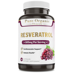 RESVERATROL  605 MG 180 CAPSULAS PURE ORGANIC