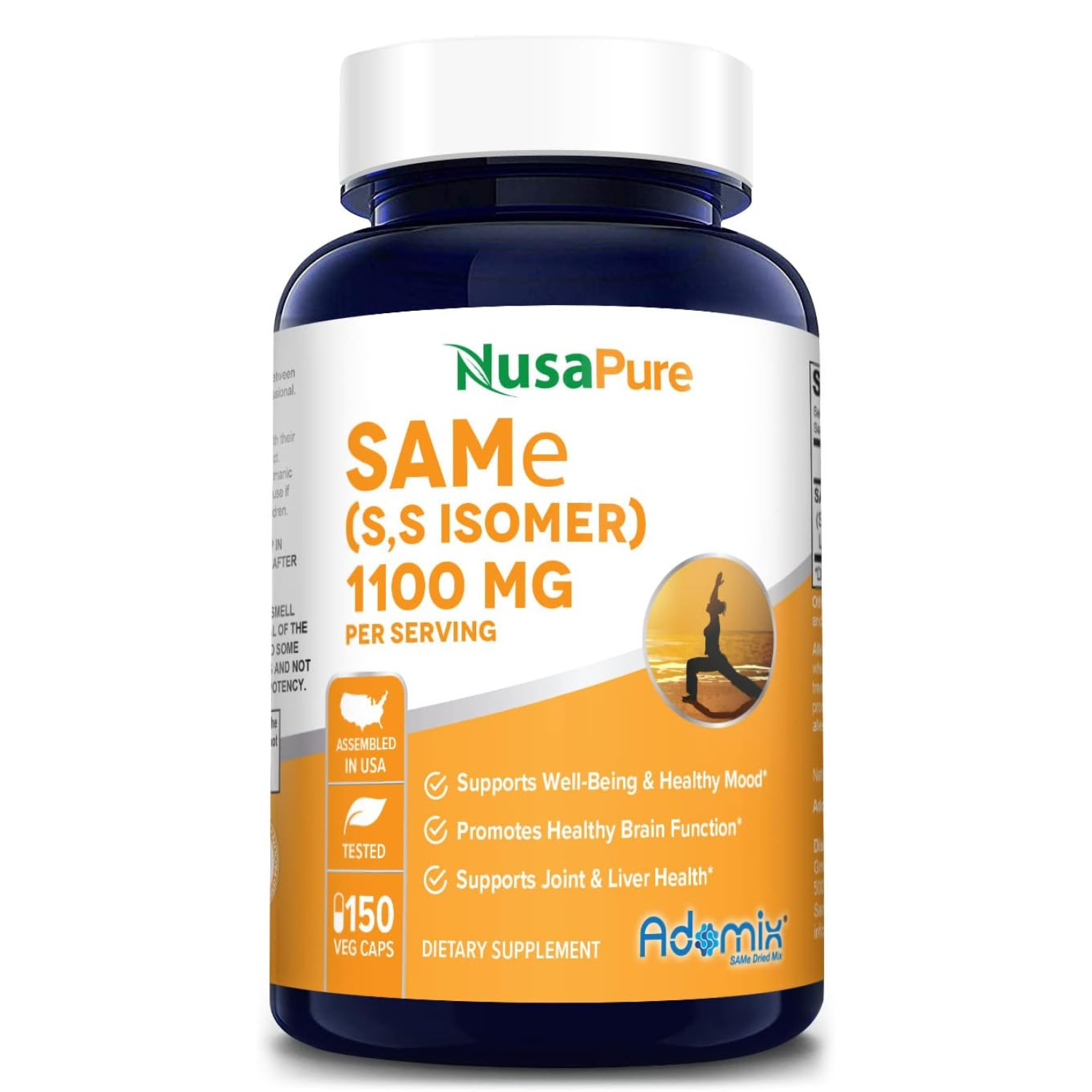 SAME  1,100 MG 150 CAPSULAS SIN GMO NUSAPURE