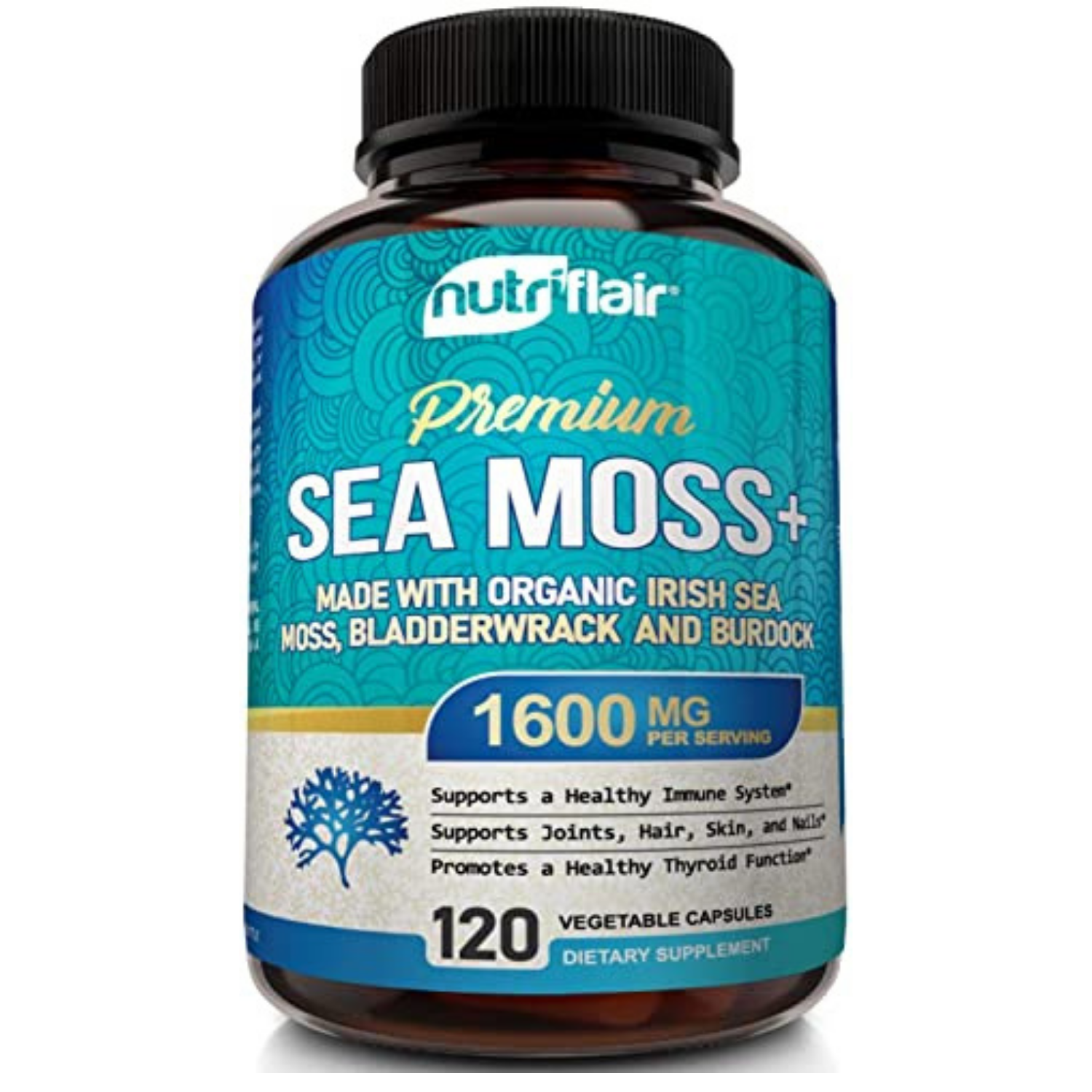 MUSGO DE MAR 1600 MG CAPSULAS NUTRIFLAIR 120 CAPSULAS SEA MOSS