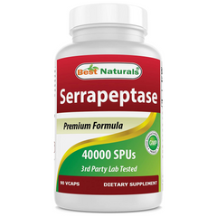 SERRAPEPTASA 40000 SPU 90 CAPSULAS BEST NATURALS