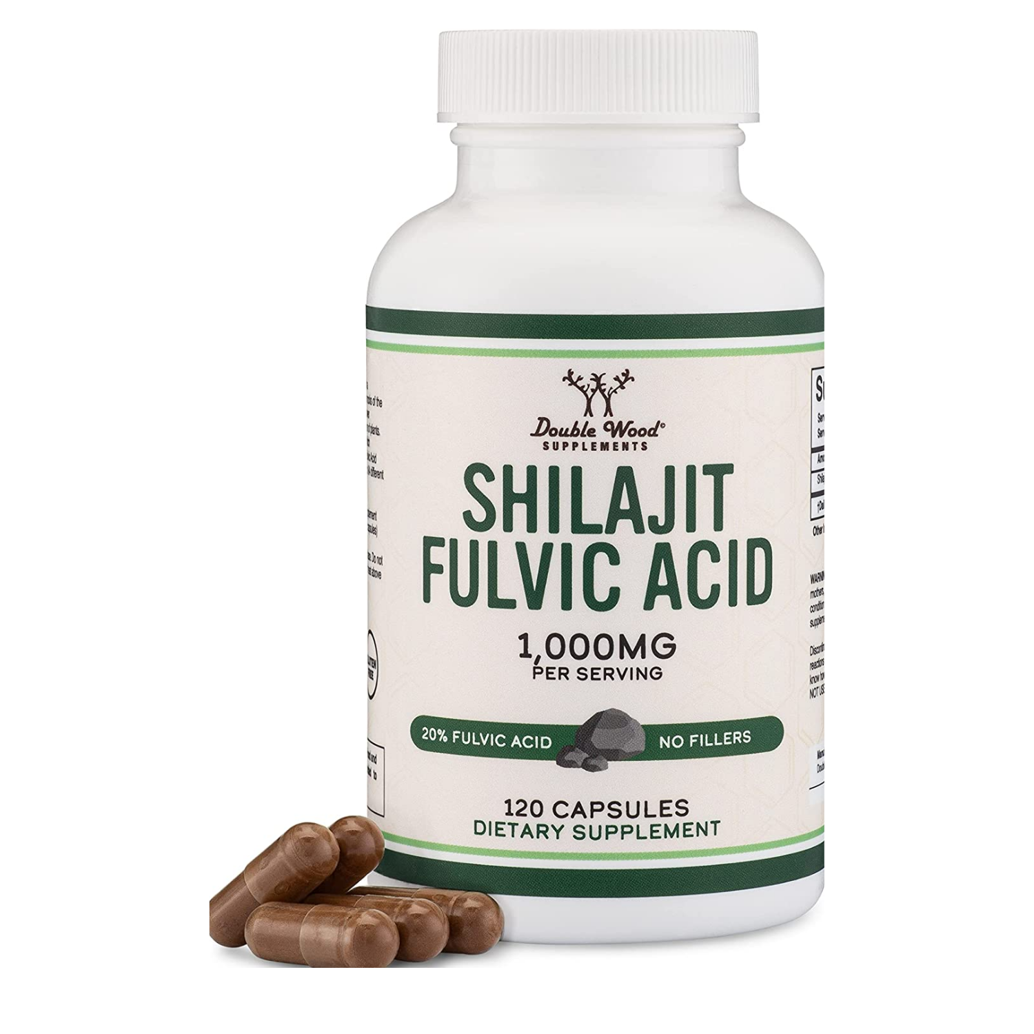 SHILAJIT ACIDO FULVICO DOUBLE WOOD 1,000 MG 120 CAPSULAS