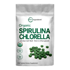 SPIRULINA ESPIRULINA CLORELLA  3,000 MG 720 TABLETAS MICROINGREDIENTS