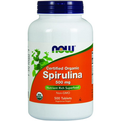 ESPIRULINA NOW 500 MG 500 TABLETAS SIN GMO