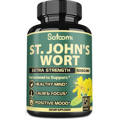 ST JHONS WORT  HIERBA DE SAN JUAN  5,050 MG 150 CAPSULAS VEGANO SIN GMO SATOOMI