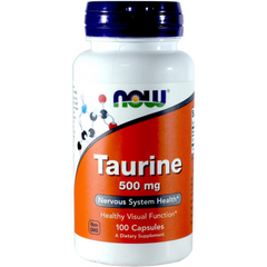 TAURINA 500 MG 100 CAPSULAS SIN GMO NOW