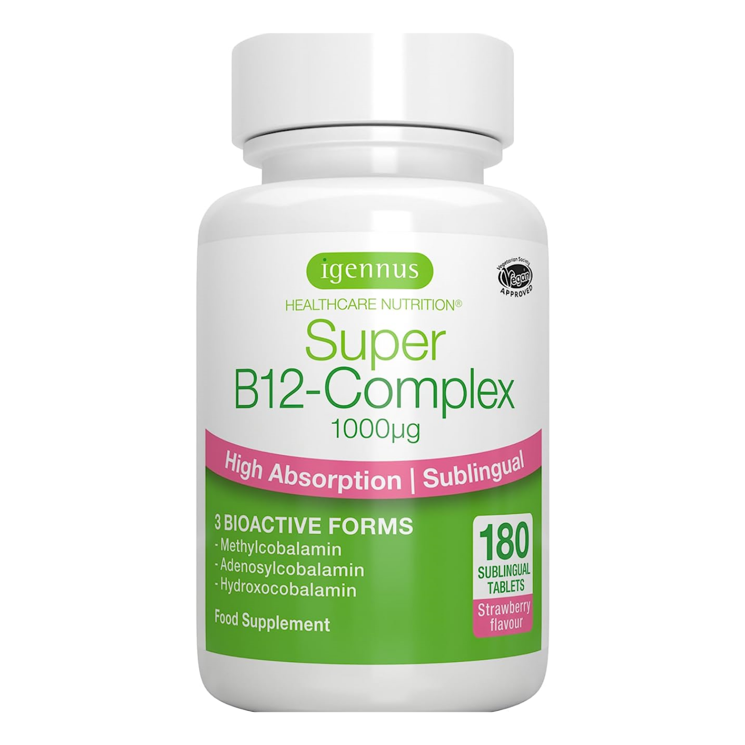 COMPLEJO B12 1000 MCG 180 TABLETAS IGENNUS