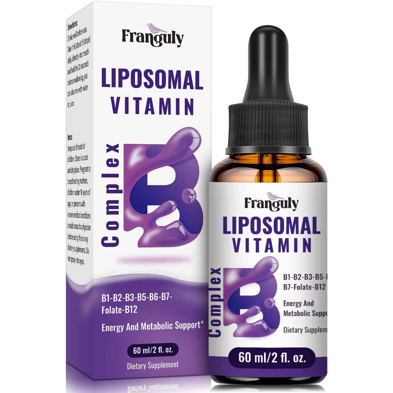 VITAMINA B COMPLEX LIPOSOMAL 60ML FRANGULY – Bexo Perú