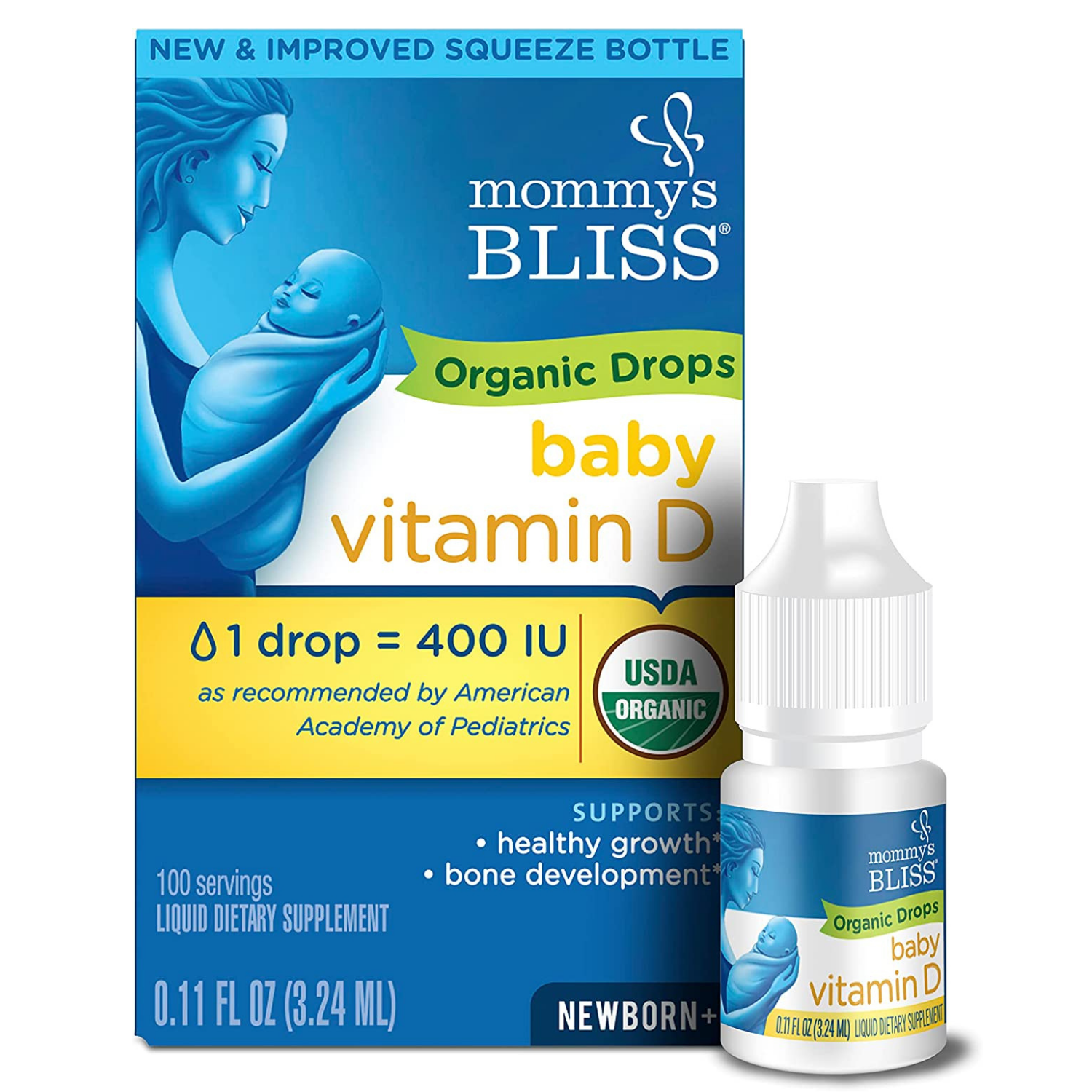 VITAMINA D PARA BEBES 400IU 3,24 ML 100 GOTAS MOMMYS BLISS