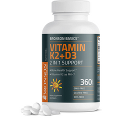 VITAMINA K2 + D3 2 EN 1  5000 IU 360 CAPSULAS BRONSON