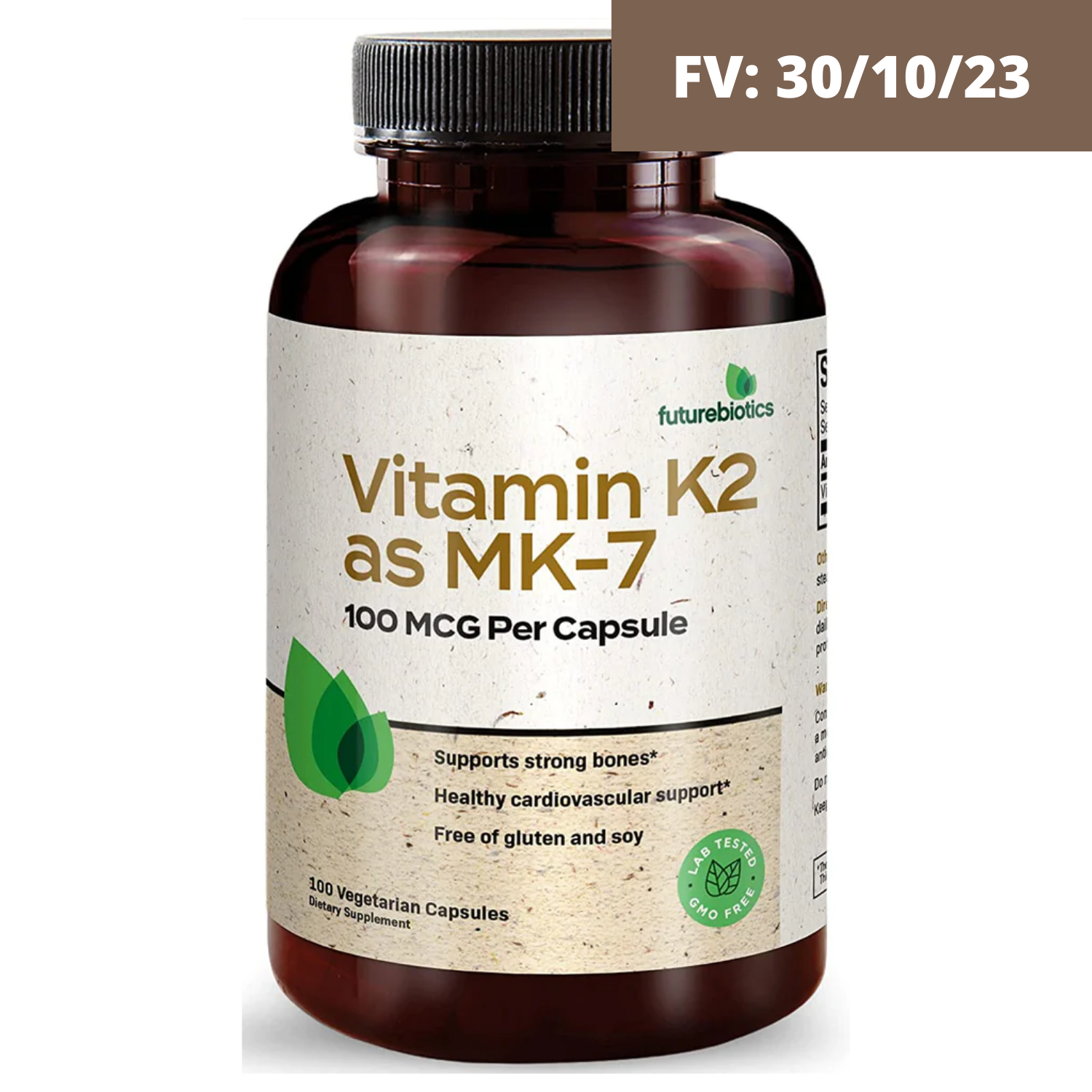 VITAMINA K2 +MK-7 100 MCG 100 CAPSULAS FUTUREBIOTICS