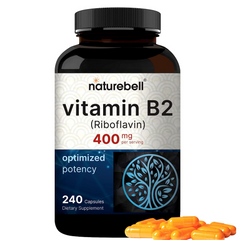 VITAMINA B2 RIBOFLAVINA 400 MG 240 CAPSULAS NATUREBELL