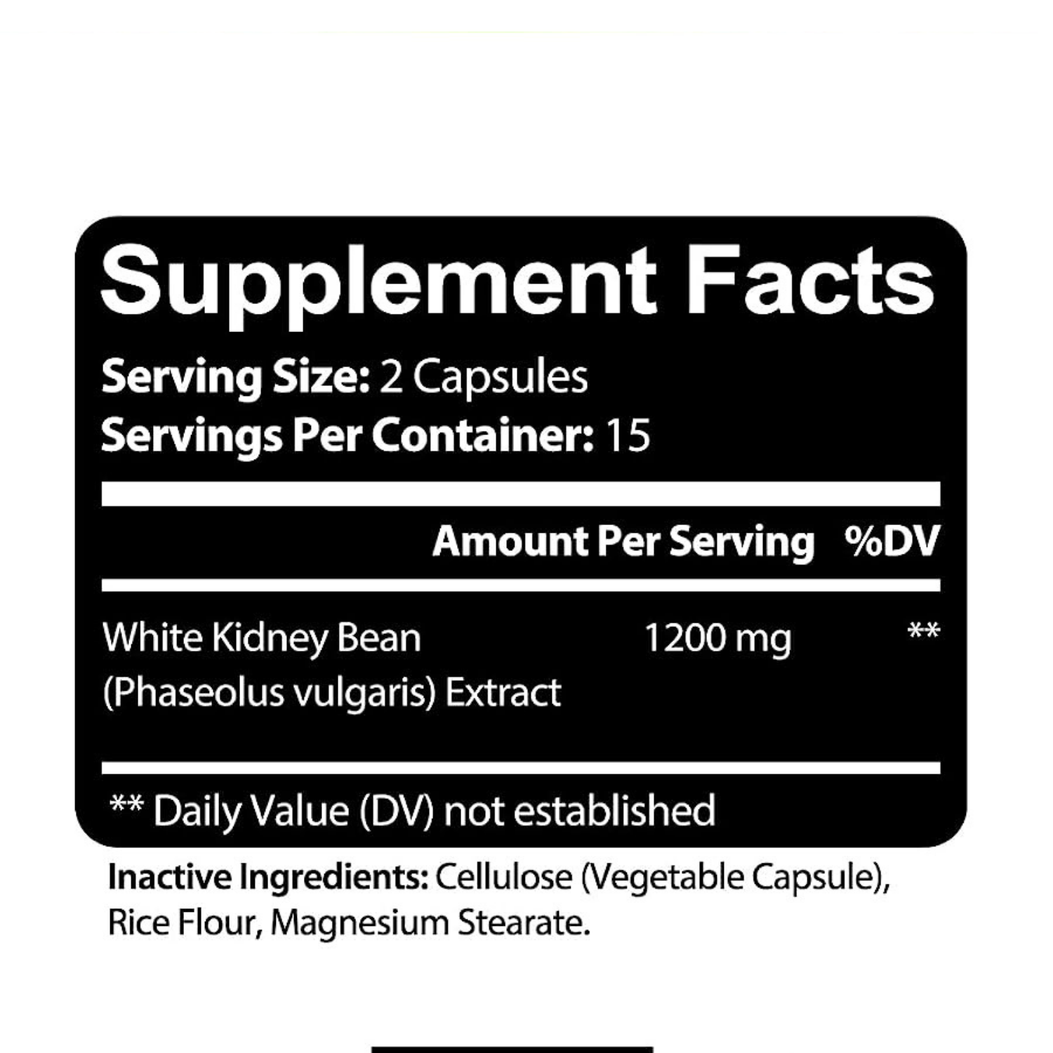 WHITE KIDNEY BEAN BLOQUEADOR DE CARBOHIDRATOS 1200 MG 60 CAPSULAS VEGANO KAYA NATURALS