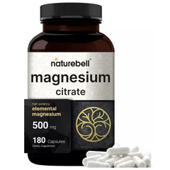 CITRATO DE MAGNESIO NATUREBELL 500 MG 180 CAPSULAS