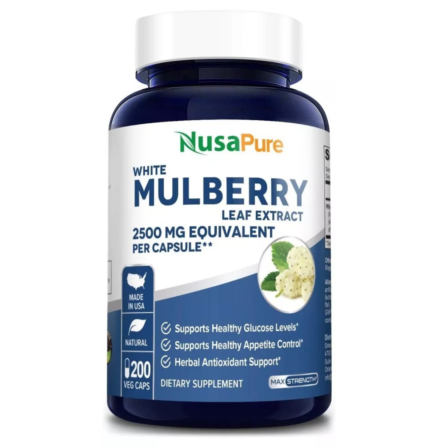 MORA NUSAPURE 2500 MG 200 CAPSULAS MULBERRY