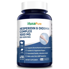 DIOSMINA CON HESPERIDINA NUSAPURE 1,000 MG 180 CAPSULAS