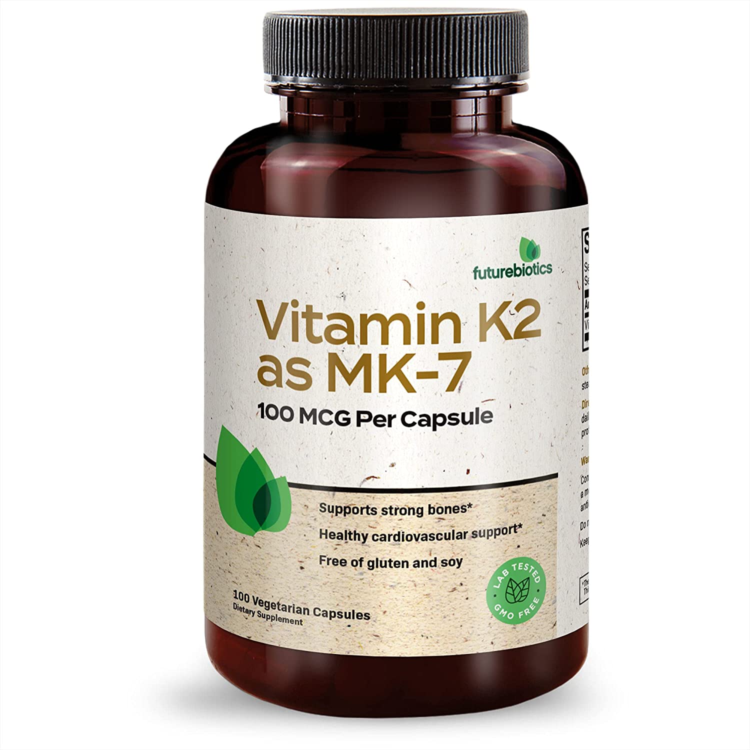 VITAMINA K2 +MK-7 100 MCG 100 CAPSULAS FUTUREBIOTICS