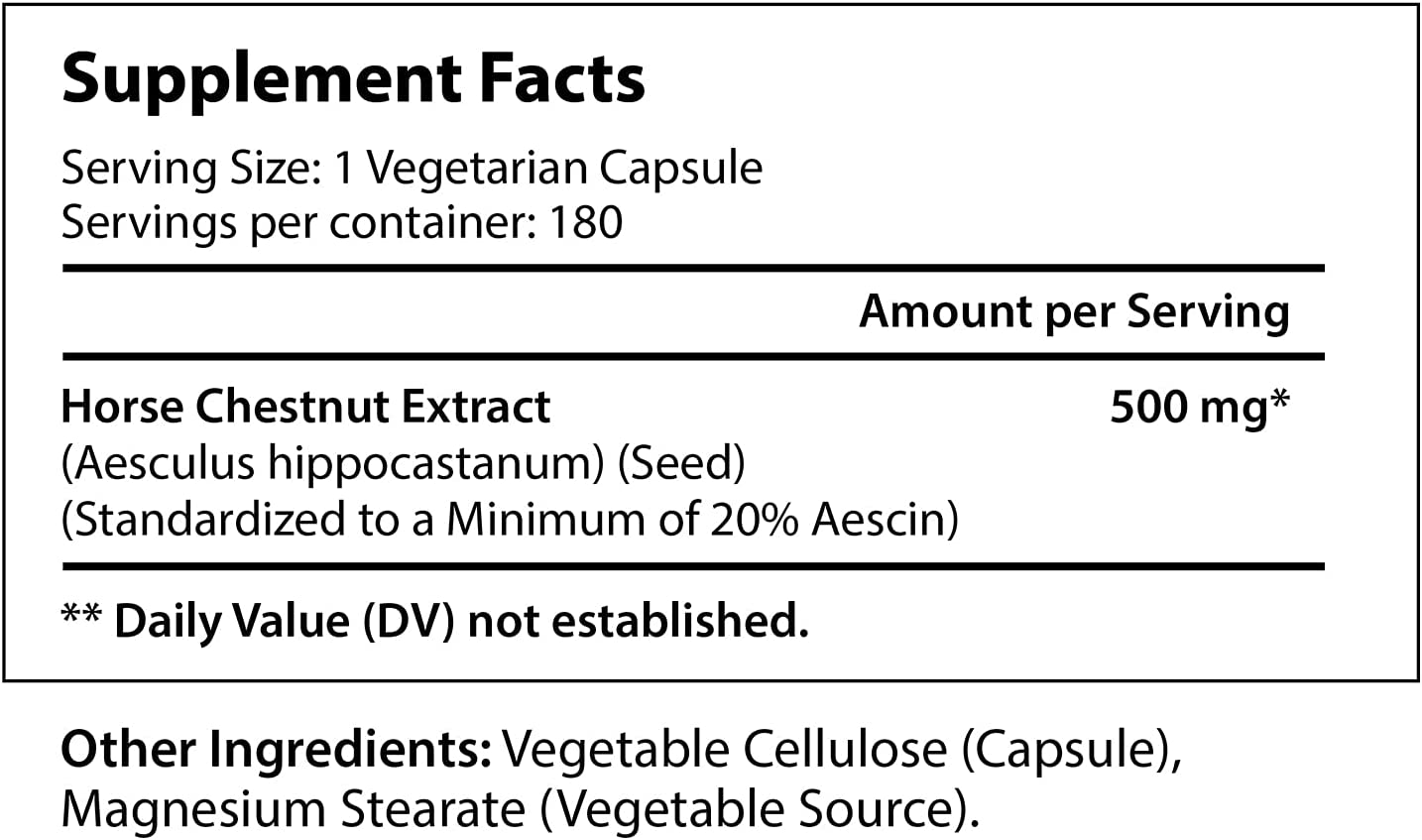 CASTAÑO DE INDIAS 500 MG HORSE CHESNUT 180 CAPSULAS VEGANO LONGLIFENUTRI