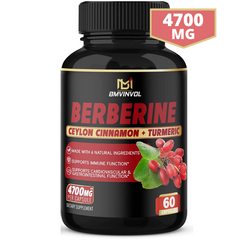 BERBERINA NEGRA 3000 MG CON CUCUMA 500 MG Y CARDO MARIANO (MILK THISTLE) 500 MG + PIMIENTA NEGRA 50 MG + HOJA DE ALCACHOFA 500 MG + CANELA DE CEILAN 150 MG 60 CAPSULAS VEGANO BMVINVOL