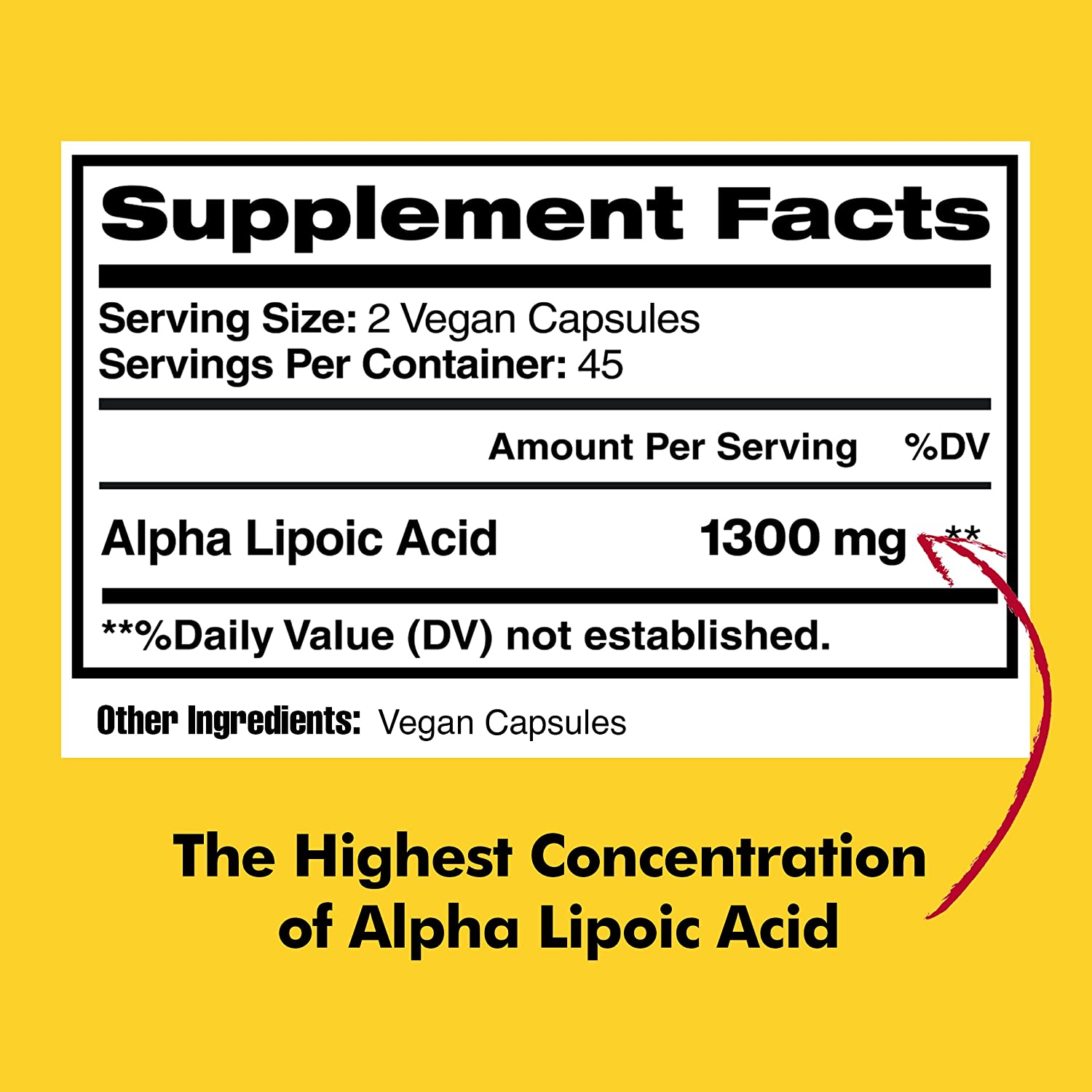 ÁCIDO ALFA LIPOICO 1,300 MG 90 CAPSULAS SIN GMO AMERICAN STANDARD SUPPLEMENTS