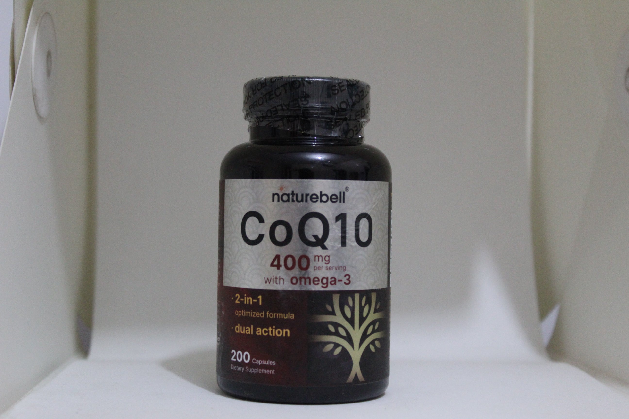 Coenzyme Q10 400 Mg - 60 Gélules YONGROW - Santé Cardiaque, Anti-âge - Sans OGM, Végan