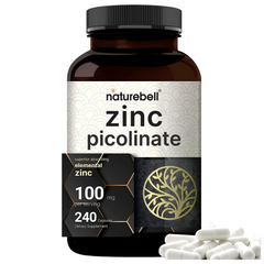 ZINC PICOLINATE PICOLINATO DE ZINC 100 MG 240 CAPSULAS NATUREBELL